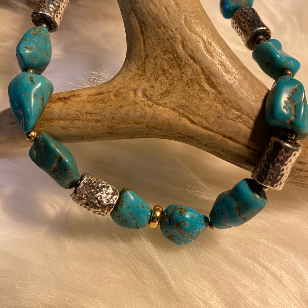 SILPADA Rare Turquoise necklace with Sterling silver accents- beautiful